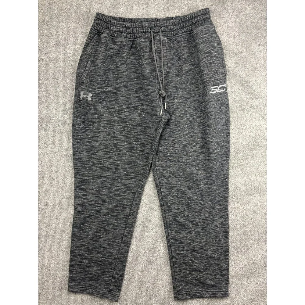 Under Armour Pants‎ Mens XL Gray SC Fleece Joggers Sweatpants Drawstring Pockets